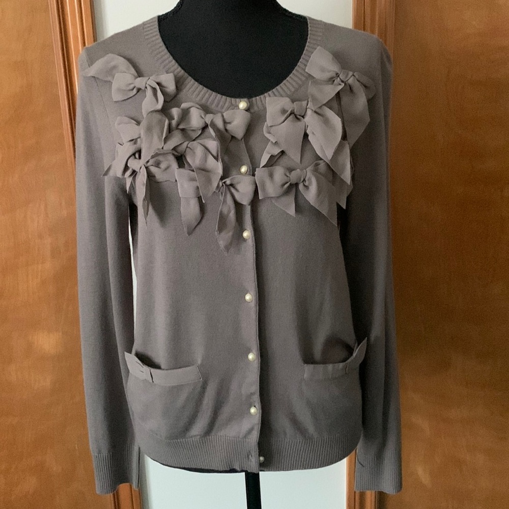 Ann Taylor Bow Cardigan